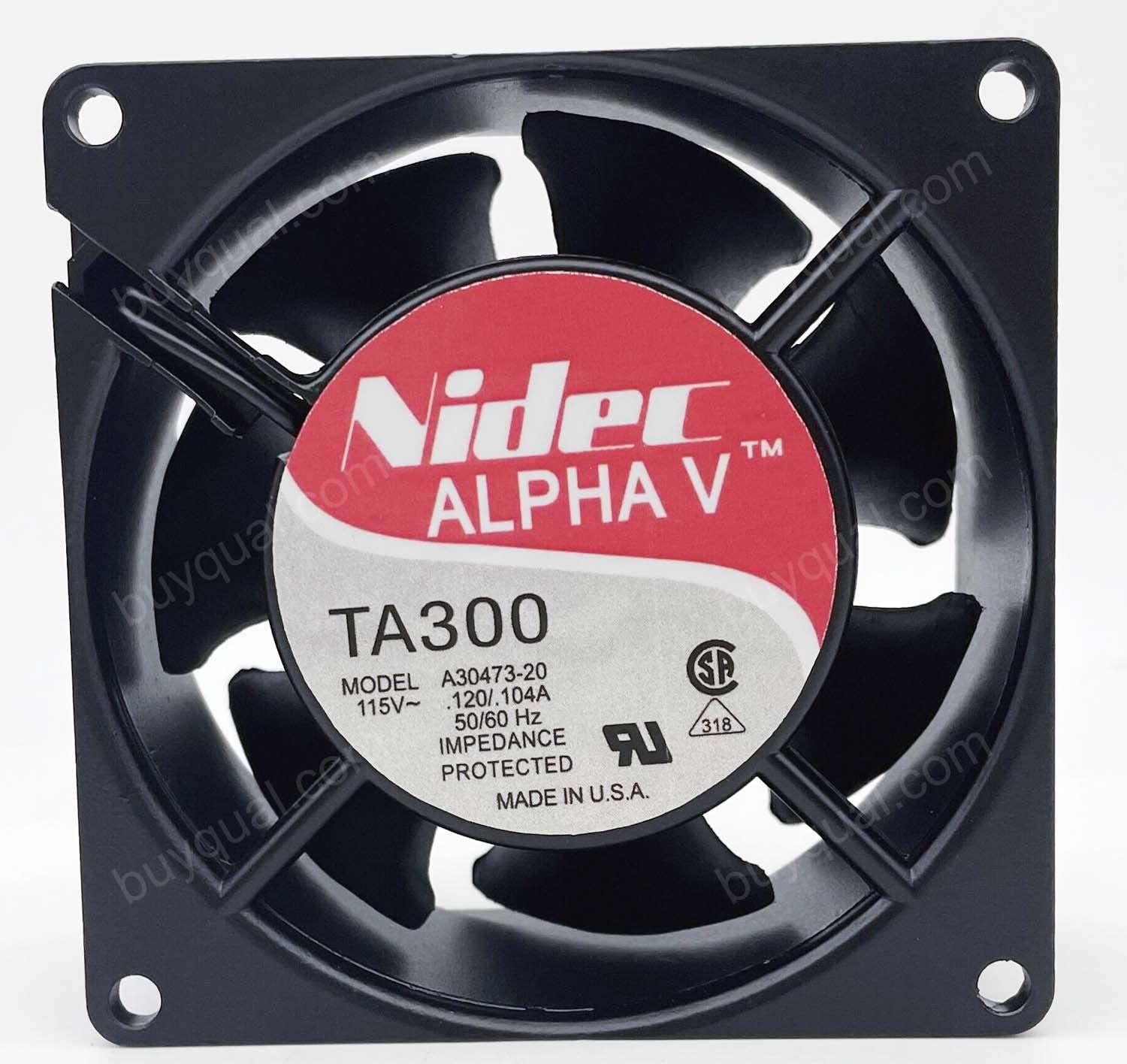 Nidec TA300 A30473-20 115V 0.12A 2wires Cooling Fan Nidec TA300 A30473-20 115V 0.12A 2wires Cooling Fan